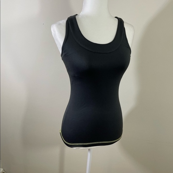 Tek Gear sz XS yoga top gray with lime green accents - Picture 9 of 11